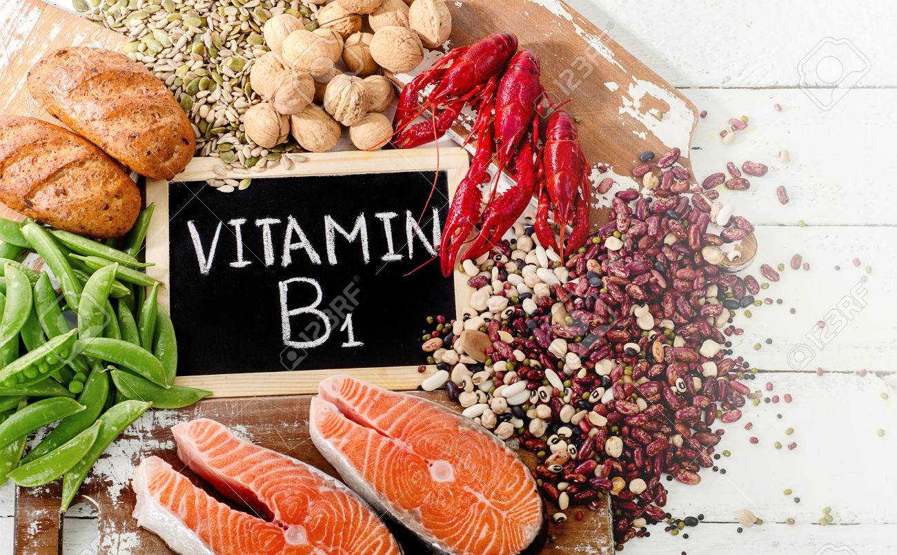 66526183 los alimentos más ricos en vitamina b1 tiamina comer dieta saludable aplanada - ویتامین B1، فواید ویتامین B1 برای بدن و مواد غذایی حاوی ویتامین B1