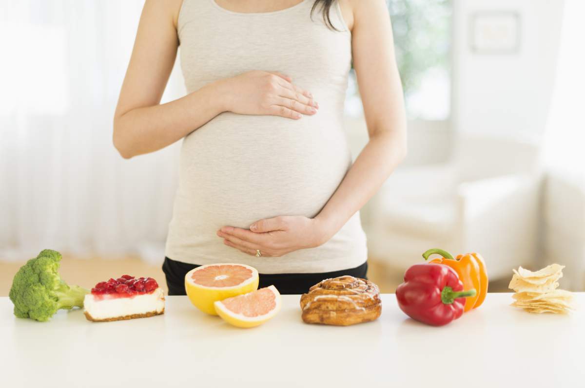 майка - رژیم غذایی سالم در دیابت بارداری