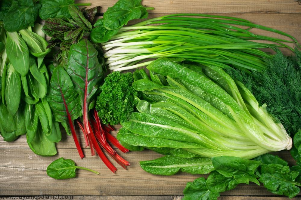 Green leafy vegetables 2 - 6 داروی آنفولانزای خانگی با طعم های متفاوت