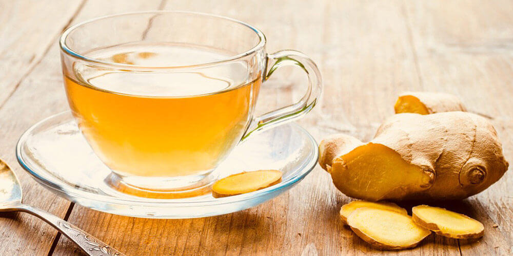 ginger tea - بهترین نوشیدنی‌ها برای تسکین گلودرد